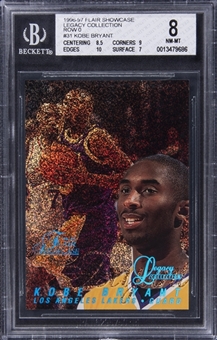 1996/97 Flair Showcase "Legacy Collection" Row 0 #31 Kobe Bryant Rookie Card (#070/150) – BGS NM-MT 8